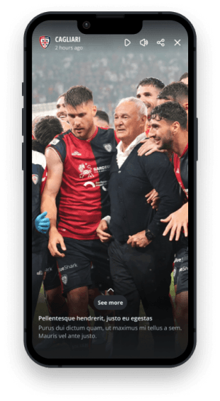 Phone mockup cagliari on mobile